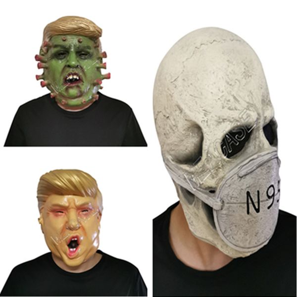 

президент дональд трамп анфас маска конструкторы латексные маски партии cosplay halloween накладные маска череп scary символов маски d81706