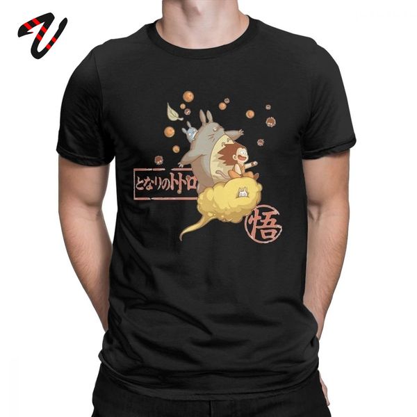 

japanese anime tshirt totoro clothing spirited away t shirt men's fashion hayao miyazaki studio ghibli amazing t-shirts oversize