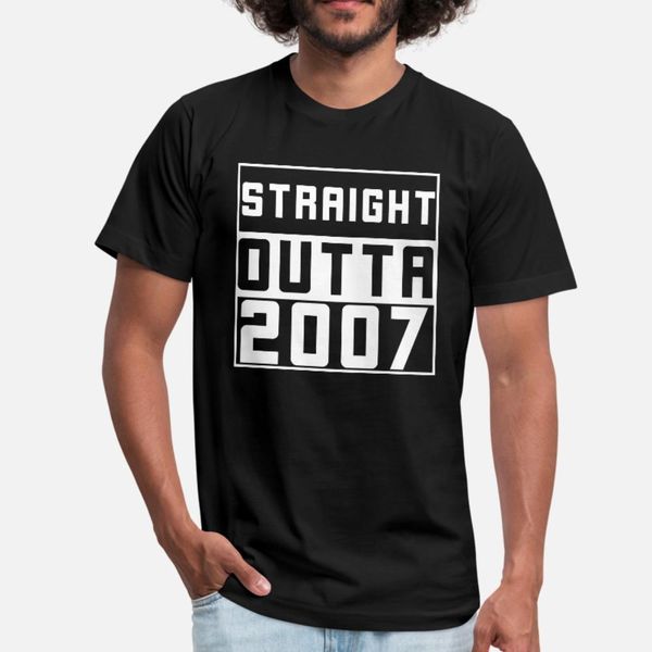 

straight outta 2007 тенниски мужчина проектирования футболочки плюс размера 3xl сплошного цвет фитнес повседневного лето письма рубашки