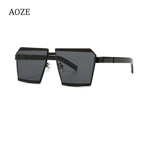 

women style color cool 2020 square double exclusive sunglasses ins aoze sunglasses popular design uv400 brand fashion vdwnx, White;black
