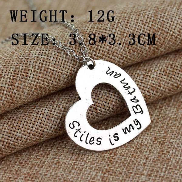 

simple fashion jewelry teen wolf triskele long necklace hollow heart pendant chain necklaces, Silver