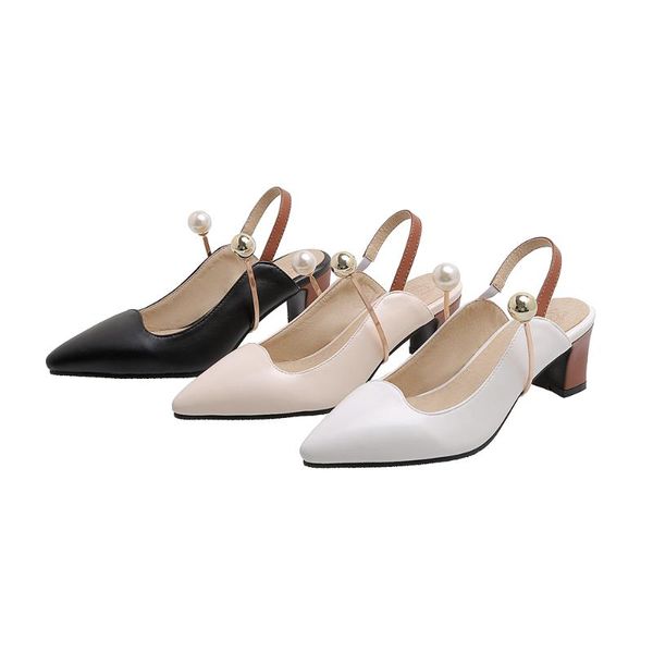 

pqecfs big size 32-48 2020 summer new fashion women solid platform high heel sandals 3 colors, Black