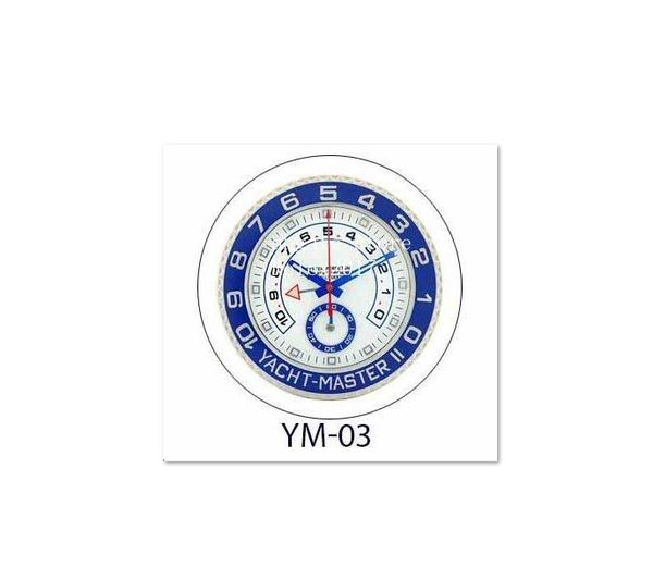 

7style wall clock 116680 116688 34cm x 5cm 2kg stainless steel quartz chronograph blue luminescent home decoration clock, Slivery;black