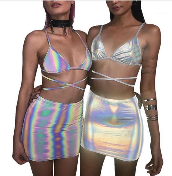 

reflective beach bathing suits cross strap bikinis pencil dress womens night club clothing womens designer 3m, White