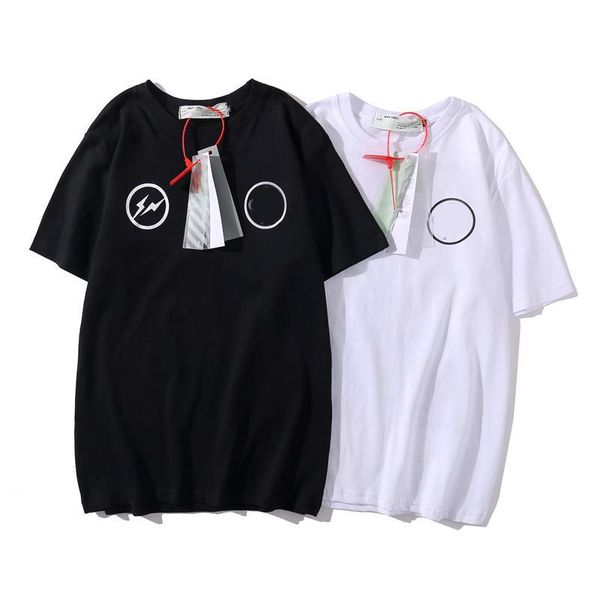 

mens stylist t shirt famous women classic off black whiter summer t shirt fashion loose crew neck streetwear short sleeve t-shirts tees, White;black
