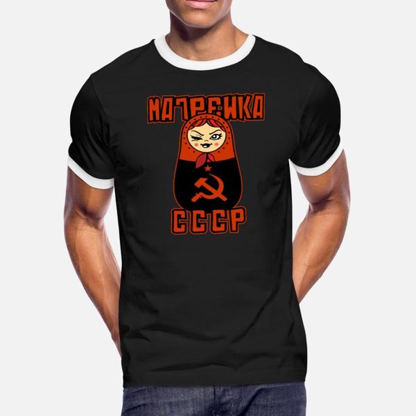 

matryoshka cccp russian babushka nesting doll t shirt men fit tee shirt size s-3xl unique fit casual spring unique shirt