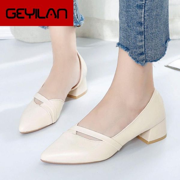 

2020 women block heels loafers luxury pointed toe slip on flat shoes woman summer sandalias leather boat shoe zapatos mujer pink, Black
