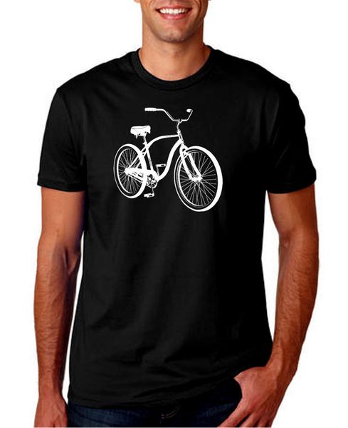 

print t shirts men bicycle black mens t shirt biker biks music retro fashion celebrity 100% cotton brand new t-shirt