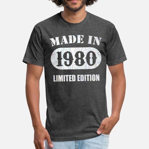 

made in 1980 limited edition t shirt men printed tee shirt size s-3xl outfit anti-wrinkle basic summer pictures shirt