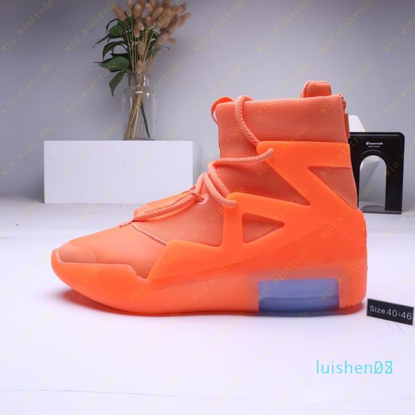 

mens 2020 ew fear of god 1 light bone black designer sneakers fashion fog cushion boots sports zoom casual shoe l25