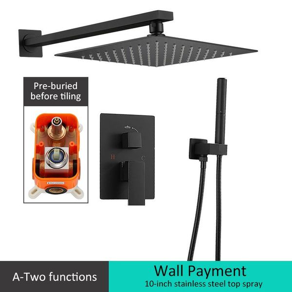 

bathroom shower wall bathtub rain shower mixers ceiling black mounted wall handshower sqaure els89 set with taps shower bath vtyjc home2010