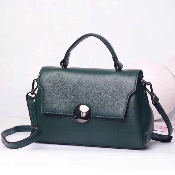 

woman flap handbag cowskin leather women's crossbody shoulder bags fashion travel hiking out-door street shop handle packs