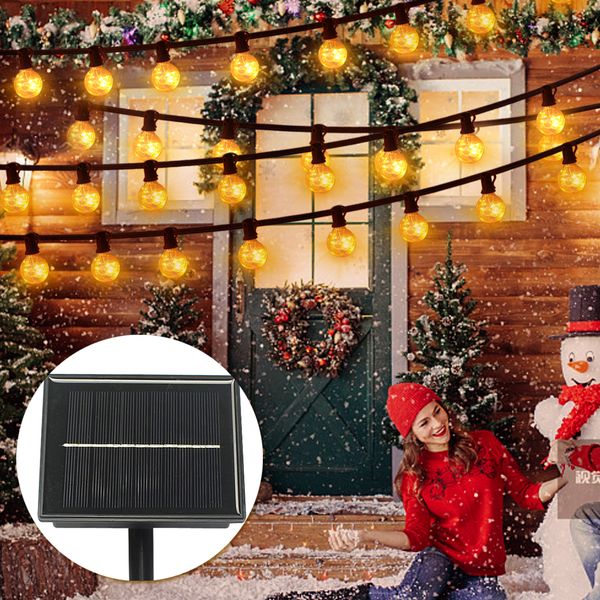 

ip65 solar powered patio lights g40 globe party christmas string light 25clear vintage bulbs decorative outdoor backyard