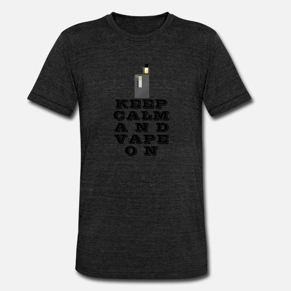 

keep calm and vape on gift t shirt men personalized short sleeve crew neck standard gift new fashion spring slim shirt