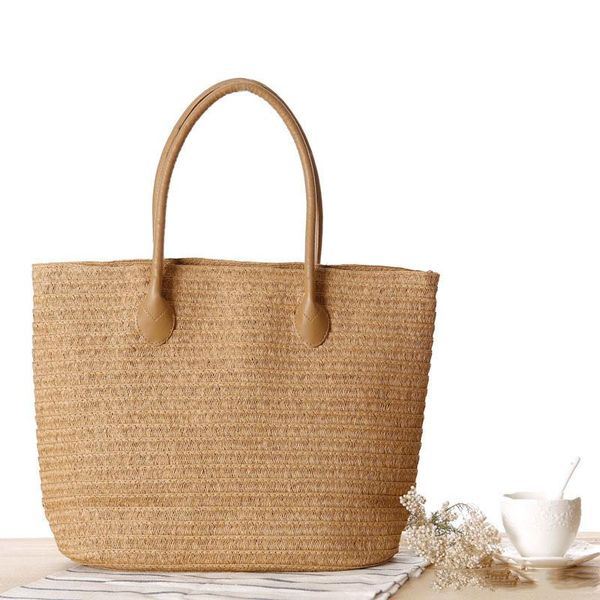 

2020 Large Beach Bag for Summer Big Straw Bags Handmade Woven Tote Women Travel Handbags Luxury Designer Shopping Hand Bags C62