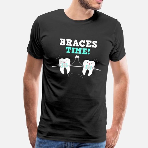 

braces mouth teeth orthodontist t shirt men customized short sleeve s-xxxl normal gift fashion spring normal shirt