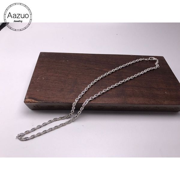 

aazuo natural diamond 14k gold pure gold cowboy chain necklace upscale trendy classic party fine jewelry sell new, Silver