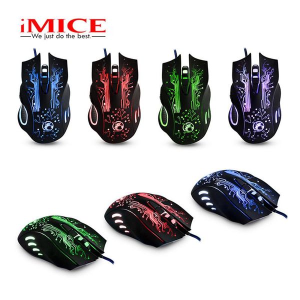 

cgjxsestone x9 2400dpi led optical usb wired gaming mouse gamer computer pc lapprofessional game mice better than x5 x7 dhl