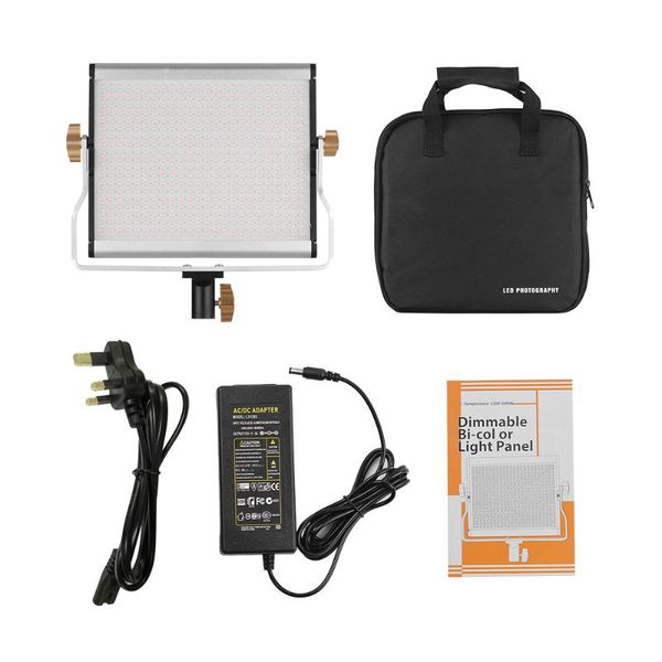 

andoer portable led video light 480 beads 3200-5600k dimmable led video panel light for studio pgraphy shooting
