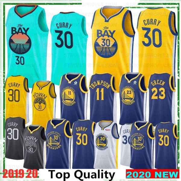 

стивен карри 30 2019 20 нового стиля баскетбольного draymond 23 зеленый klay 11 томпсон лучшего качества прошитого трикотажные изделий new, Black;red