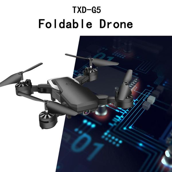 

2020 new fashion new arrival txd-g5 wifi fpv 480p camera optical flow headless foldable rc quadcopter drone dropshipping, Slivery;white