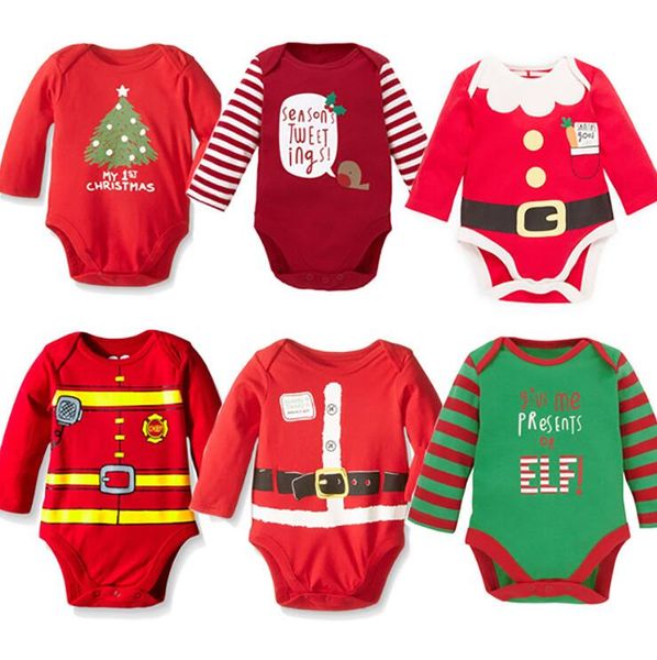 

дети рождество одежда для детей с длинным рукавом хэллоуин комбинезоны rompers полосатого elk ребёнки one piece kids party одежда e92704, Blue