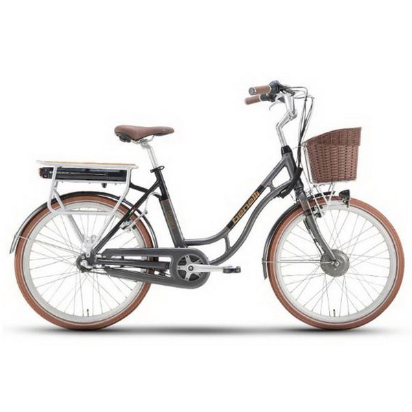 

310407/24-inch imported lithium battery city bike / electric bicycle / power car / variable speed electric bicycle, Silver;blue