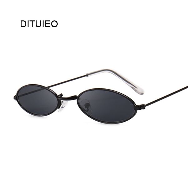 

sunglasses fashion women famous oval sun glasses female metal round rays frames black small eyewear oculos, White;black