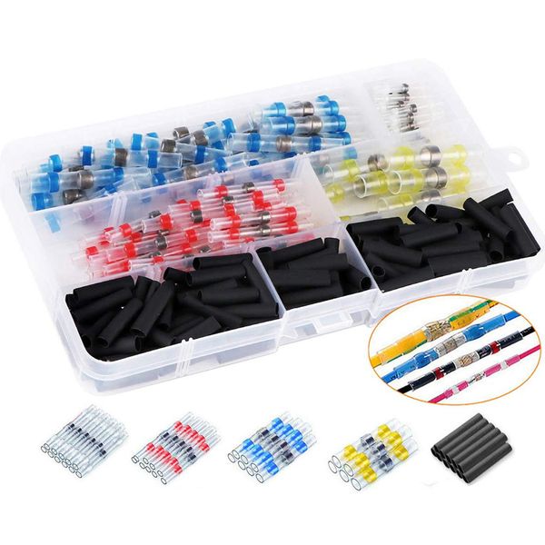 

250pcs/box electrical terminal heat shrink crimp tool solder seal butt connector