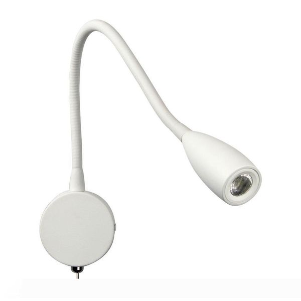 

ch wall mounted bedside lights on-off switch minimalist matte white rotational aluminium lamp narrow beam 3w led for house rv boat
