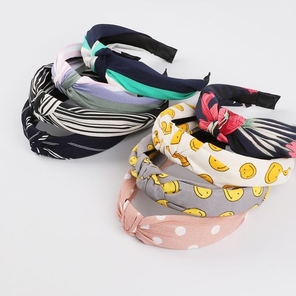 

knot cross tie korean fashion women hair band hairband knitted rib girls bow hoop hair accessories velvet twist headband, Silver