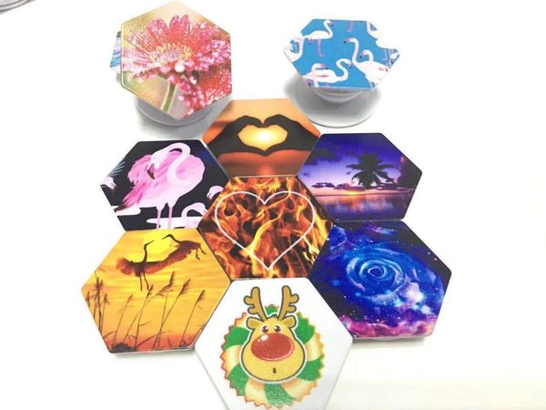 

cgjxs telescopic hexagon air cell phone holder square hexagon air cell lazy stand