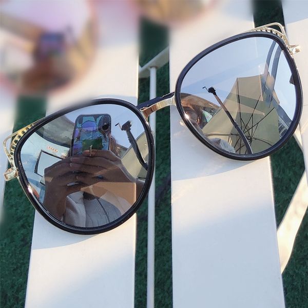 

sunglasses fashion mirror polarized for women black shades cat eye 2021 glasses, White;black