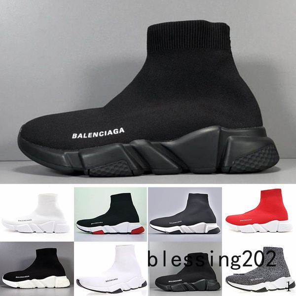 

designer speed trainer casual shoes black white red glitter flat fashion socks boots sneakers fashion trainers runner sbw2p