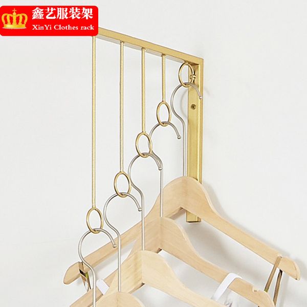 

hooks & rails space saving hanger iron cloth hook home decor clothes with 5 closet organizer wall storage shelf