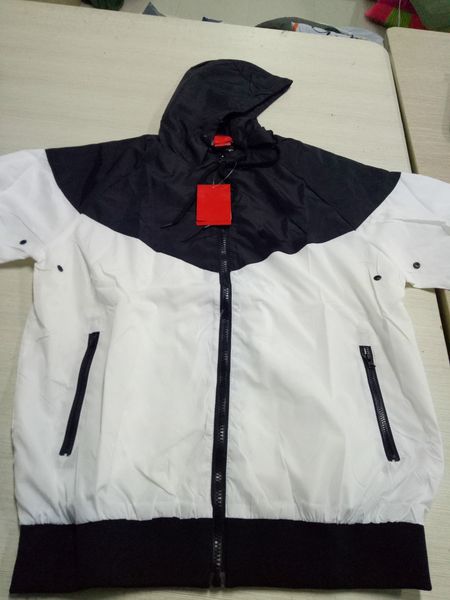 

wholesale designer jacket spring hoodies mens womens brand clothing causal outerwear pullover with letters print male windbreaker coat, Black