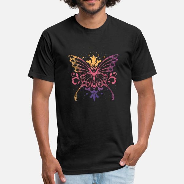 

butterfly t shirt men customized cotton plus size 3xl clothing loose authentic spring original shirt