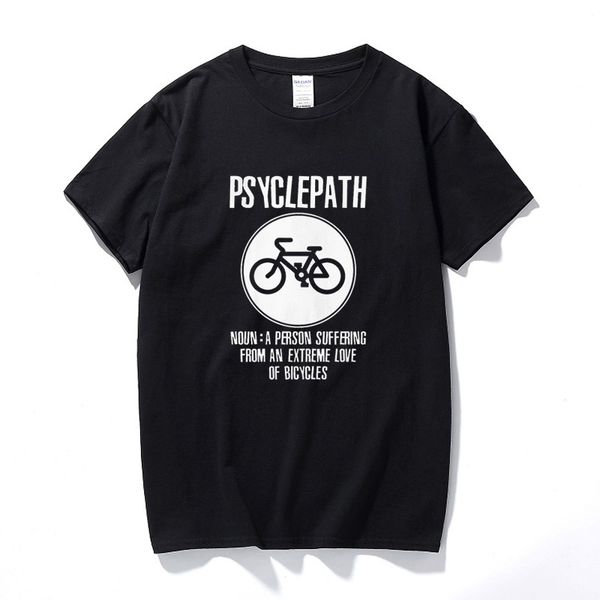 

psyclepath смешной велоспорт велосипед mens премиум t-shirt new summer tee shirt homme хлопка с коротким рукавом майка tops