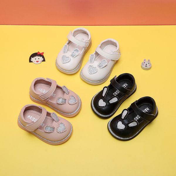

girls princess shoes 1-3 toddler shoes girls leather soft bottom non-slip toddler kids