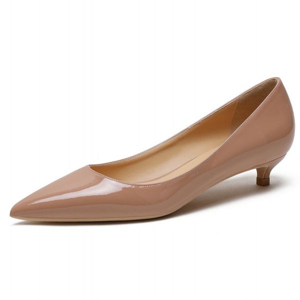 

2020 thin high heel ladies pumps pointed toe fashion slip on women shoes patent leather stilettos big size 34-42 m0009, Black