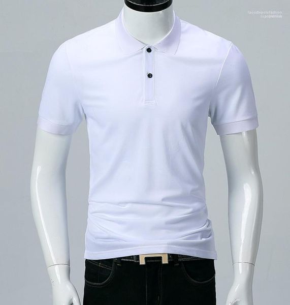 

all match polo shirts short sleeved classical men polos summer solid white black turn down collar fashion