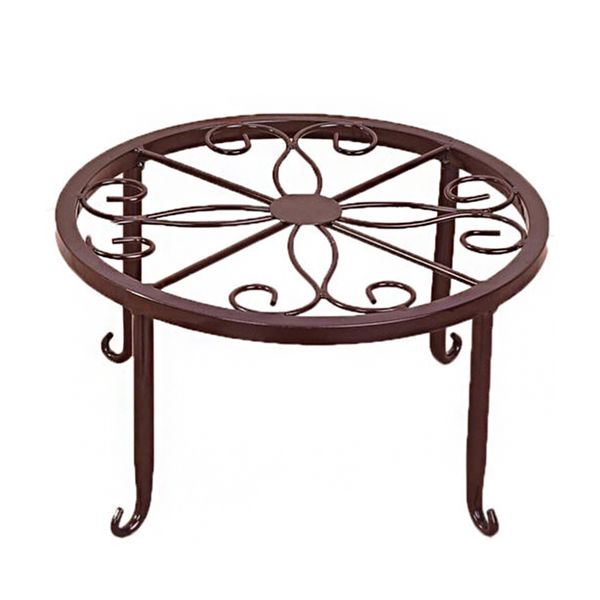 

flower pot rack balcony wrought iron garden shelf outdoor plant stand display