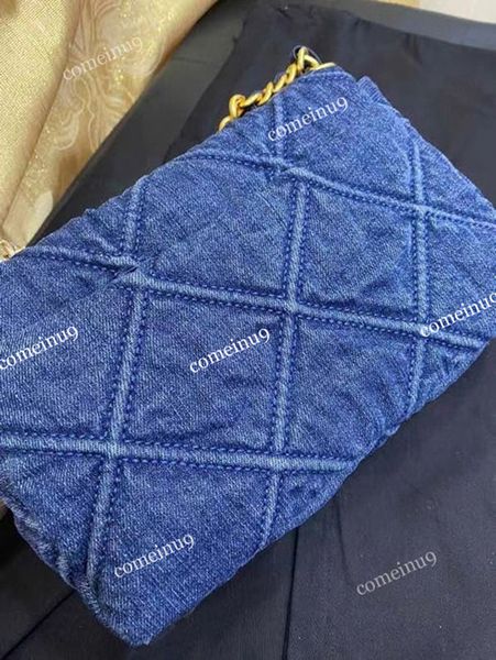 

fashion women's denim chian flap bag female shoulder crossbody bags design denim messenger bag 20 26 30cm wholesale sell