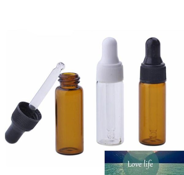 

3000pcs/lot empty amber clear glass dropper bottle vials 5ml mini liquid pipette bottles for essential oil perfume with price