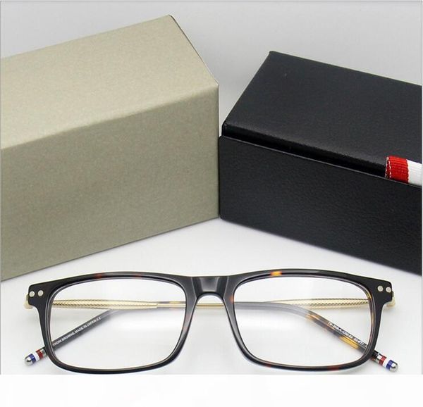 

2017 tb 908 designer brand yewear men glasses retro style eyeglasses optical frame with original box lunette de soleil, Black