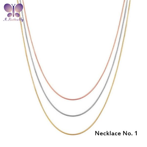 

100% 925 sterling silver necklace 40+5cm o-shaped necklace chain box chain snake bone length can be adjusted