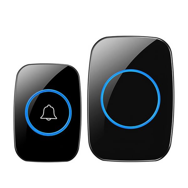 

wireless door bell ip44 waterproof smart doorbell with receiver and transmitter us