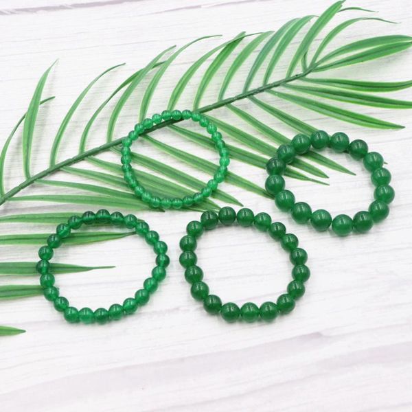 

beaded bracelet bangles stretch natural stone malaysia jades crystal beads wristband yoga party gift handmade jewelry 19cm b361, Golden;silver