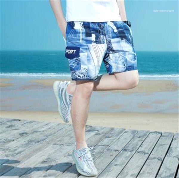 

sport casual apparel fashion style pants loose swimming trunks seaside vacation pant new summer mens beach pant, White;black