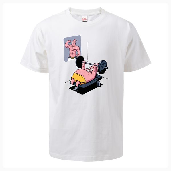 

fitness gym clothing t-shirt anime 2019 summer new cotton comfortable short sleeve o-neck tee harajuku casual sportswear